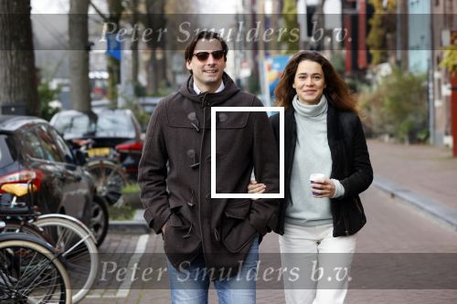 Amsterdam 29 november 2020
Thiery Baudert en zijn vriendin Davide op straat in Amsterdam.