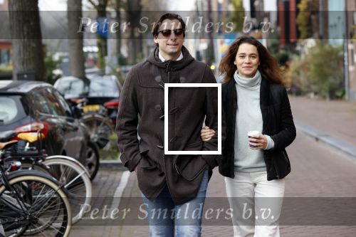 Amsterdam 29 november 2020
Thiery Baudert en zijn vriendin Davide op straat in Amsterdam.