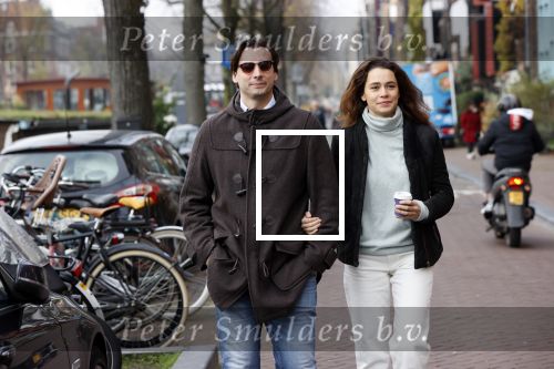 Amsterdam 29 november 2020
Thiery Baudert en zijn vriendin Davide op straat in Amsterdam.