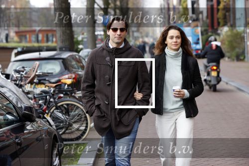 Amsterdam 29 november 2020
Thiery Baudert en zijn vriendin Davide op straat in Amsterdam.