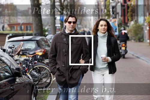 Amsterdam 29 november 2020
Thiery Baudert en zijn vriendin Davide op straat in Amsterdam.