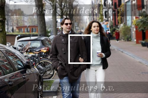 Amsterdam 29 november 2020
Thiery Baudert en zijn vriendin Davide op straat in Amsterdam.