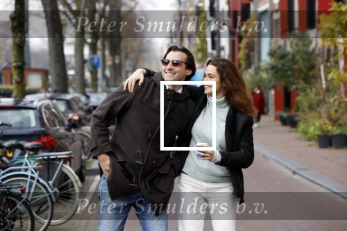 Amsterdam 29 november 2020
Thiery Baudert en zijn vriendin Davide op straat in Amsterdam.