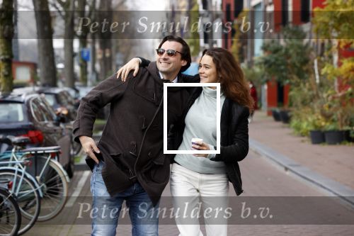 Amsterdam 29 november 2020
Thiery Baudert en zijn vriendin Davide op straat in Amsterdam.