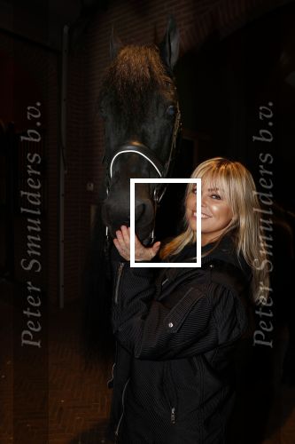 Lunteren 22 november 2021
Presentatie paarden calendar waarvan opbrengst naar het KWF gaat . Bridget Maasland en Samantha Steenwijk krijgen het eerste exemplaar . Ze kopen per paard aanrijden