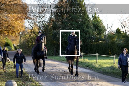 Lunteren 22 november 2021
Presentatie paarden calendar waarvan opbrengst naar het KWF gaat . Bridget Maasland en Samantha Steenwijk krijgen het eerste exemplaar . Ze kopen per paard aanrijden
