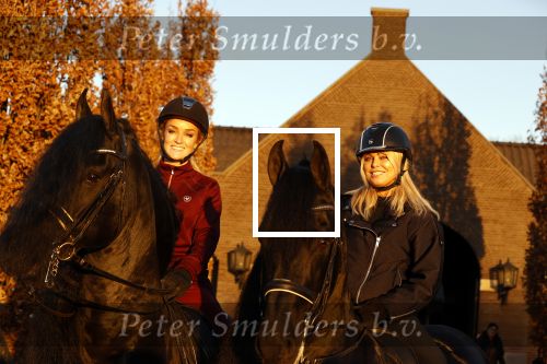 Lunteren 22 november 2021
Presentatie paarden calendar waarvan opbrengst naar het KWF gaat . Bridget Maasland en Samantha Steenwijk krijgen het eerste exemplaar . Ze kopen per paard aanrijden