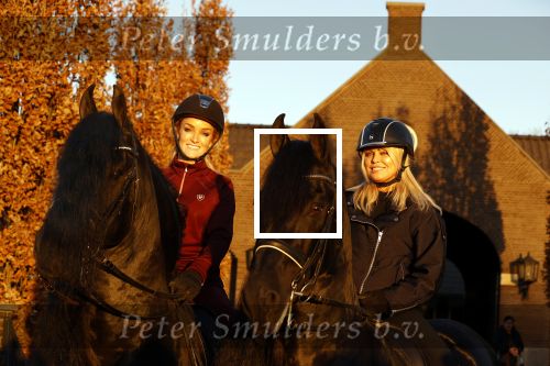 Lunteren 22 november 2021
Presentatie paarden calendar waarvan opbrengst naar het KWF gaat . Bridget Maasland en Samantha Steenwijk krijgen het eerste exemplaar . Ze kopen per paard aanrijden
