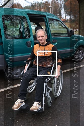 Leende, 20 November 2021
Johan Vlemmix in de rolstoel vanwege een volledige kunstknie