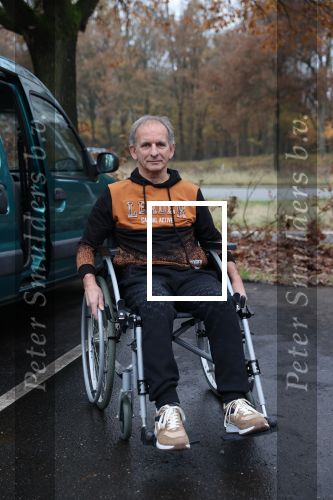 Leende, 20 November 2021
Johan Vlemmix in de rolstoel vanwege een volledige kunstknie