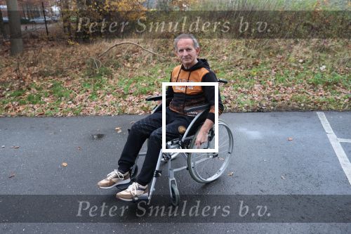 Leende, 20 November 2021
Johan Vlemmix in de rolstoel vanwege een volledige kunstknie