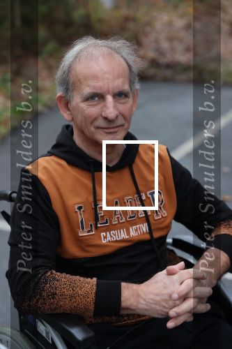 Leende, 20 November 2021
Johan Vlemmix in de rolstoel vanwege een volledige kunstknie