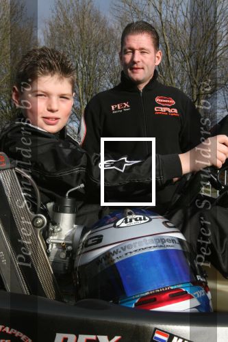 20 Maart 2008 Jos Verstappen met zijn zoon Max Verstappen