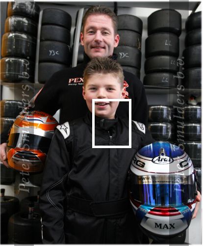 20 Maart 2008 Jos Verstappen met zijn zoon Max Verstappen