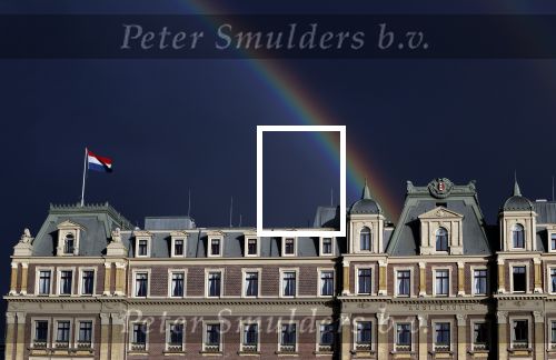 Amsterdam 23 november 2021
Regenboog boven het Amstel Hotel en carre