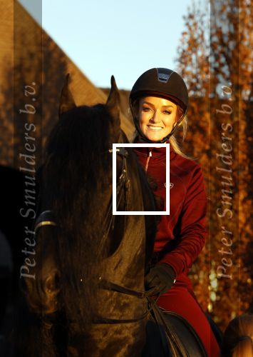 Lunteren 22 november 2021
Presentatie paarden calendar waarvan opbrengst naar het KWF gaat . Bridget Maasland en Samantha Steenwijk krijgen het eerste exemplaar . Ze kopen per paard aanrijden