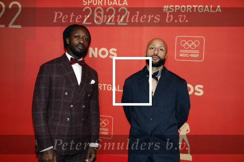 Amsterdam 21 december 2022
Sportman en Sportvrouw van het jaar Gala in AFAS Live. Akwasi met Gianni Grot