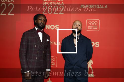 Amsterdam 21 december 2022
Sportman en Sportvrouw van het jaar Gala in AFAS Live. Akwasi met Gianni Grot