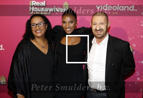 Amsterdam 22 november 2022
Presentatie Real Housewifes of Amsterdam in Hotel Krasnapolsky  van Videoland. Cherry-Ann Person met partner Roland Kahn