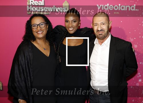 Amsterdam 22 november 2022
Presentatie Real Housewifes of Amsterdam in Hotel Krasnapolsky  van Videoland. Cherry-Ann Person met partner Roland Kahn