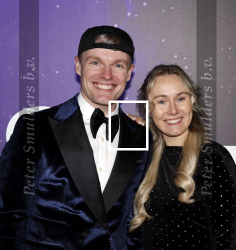 Amsterdam 13 december 2022
YouTube event in Tuschinski. Enzo Knol met vriendin Myron Koops