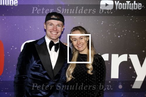 Amsterdam 13 december 2022
YouTube event in Tuschinski. Enzo Knol met vriendin Myron Koops