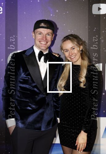 Amsterdam 13 december 2022
YouTube event in Tuschinski. Enzo Knol met vriendin Myron Koops