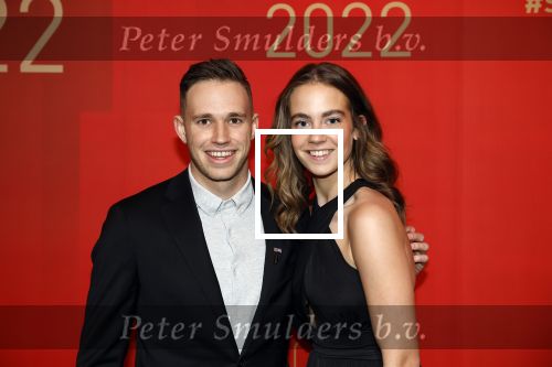 Amsterdam 21 december 2022
Sportman en Sportvrouw van het jaar Gala in AFAS Live. Harrie Lavreysen met zijn vriendin Noor Luijten