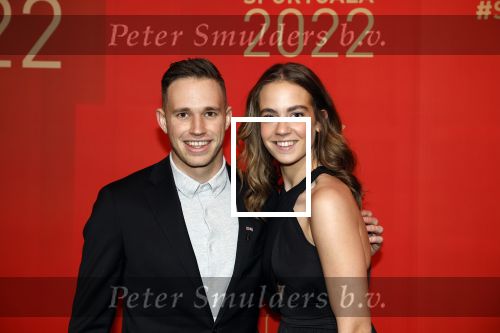 Amsterdam 21 december 2022
Sportman en Sportvrouw van het jaar Gala in AFAS Live. Harrie Lavreysen met zijn vriendin Noor Luijten