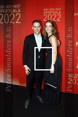 Amsterdam 21 december 2022
Sportman en Sportvrouw van het jaar Gala in AFAS Live. Harrie Lavreysen met zijn vriendin Noor Luijten