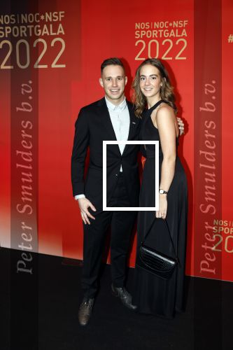 Amsterdam 21 december 2022
Sportman en Sportvrouw van het jaar Gala in AFAS Live. Harrie Lavreysen met zijn vriendin Noor Luijten