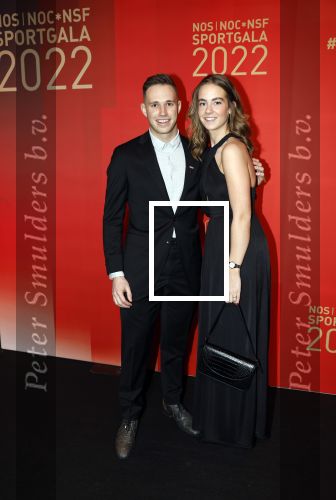Amsterdam 21 december 2022
Sportman en Sportvrouw van het jaar Gala in AFAS Live. Harrie Lavreysen met zijn vriendin Noor Luijten