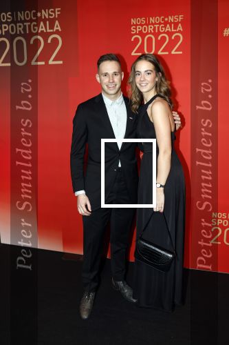 Amsterdam 21 december 2022
Sportman en Sportvrouw van het jaar Gala in AFAS Live. Harrie Lavreysen met zijn vriendin Noor Luijten