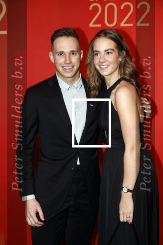 Amsterdam 21 december 2022
Sportman en Sportvrouw van het jaar Gala in AFAS Live. Harrie Lavreysen met zijn vriendin Noor Luijten