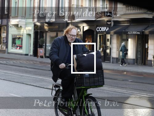 Amsterdam 15  december 2022
Jan Aarntzen op zijn groene fiets in Amsterdam zuid.