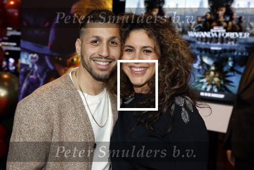 Amsterdam 10 december 2022
Premiere de gelaarsde kat in Pathe Arena . Jody Bernal met zijn vrouw