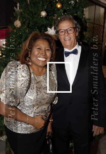 Den Haag 12 december 2022
Society Lunch in het crown Plaza hotel.
Justine Pelmelay met haar man