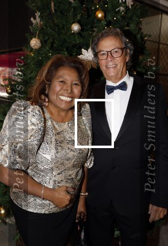 Den Haag 12 december 2022
Society Lunch in het crown Plaza hotel.
Justine Pelmelay met haar man