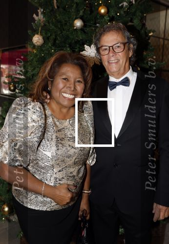Den Haag 12 december 2022
Society Lunch in het crown Plaza hotel.
Justine Pelmelay met haar man