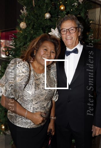 Den Haag 12 december 2022
Society Lunch in het crown Plaza hotel.
Justine Pelmelay met haar man