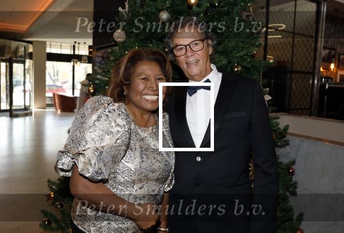 Den Haag 12 december 2022
Society Lunch in het crown Plaza hotel.
Justine Pelmelay met haar man