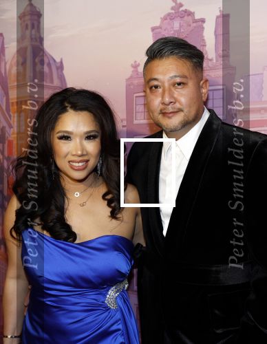 Amsterdam 22 november 2022
Presentatie Real Housewifes of Amsterdam in Hotel Krasnapolsky  van Videoland. Kimmylien Nguyen met man