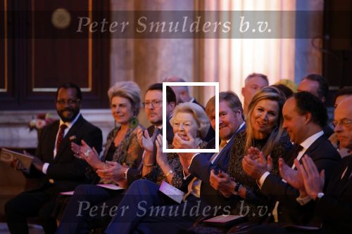 Amsterdam 7 december 2022
Prins Claus prijzen in paleis op de dam . Aanwezig Koning Willem Alexander Koningin Maxima Prinses Beatrix Prins Constantijn en Prinses laurentien.