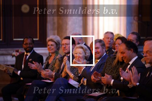Amsterdam 7 december 2022
Prins Claus prijzen in paleis op de dam . Aanwezig Koning Willem Alexander Koningin Maxima Prinses Beatrix Prins Constantijn en Prinses laurentien.