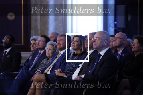 Amsterdam 7 december 2022
Prins Claus prijzen in paleis op de dam . Aanwezig Koning Willem Alexander Koningin Maxima Prinses Beatrix Prins Constantijn en Prinses laurentien.