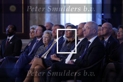 Amsterdam 7 december 2022
Prins Claus prijzen in paleis op de dam . Aanwezig Koning Willem Alexander Koningin Maxima Prinses Beatrix Prins Constantijn en Prinses laurentien.