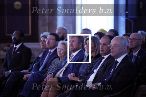 Amsterdam 7 december 2022
Prins Claus prijzen in paleis op de dam . Aanwezig Koning Willem Alexander Koningin Maxima Prinses Beatrix Prins Constantijn en Prinses laurentien.