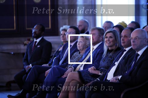 Amsterdam 7 december 2022
Prins Claus prijzen in paleis op de dam . Aanwezig Koning Willem Alexander Koningin Maxima Prinses Beatrix Prins Constantijn en Prinses laurentien.