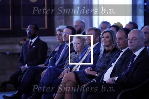 Amsterdam 7 december 2022
Prins Claus prijzen in paleis op de dam . Aanwezig Koning Willem Alexander Koningin Maxima Prinses Beatrix Prins Constantijn en Prinses laurentien.