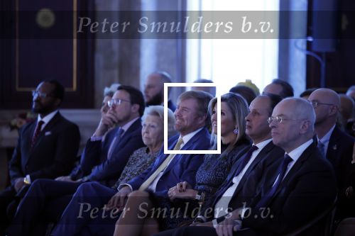 Amsterdam 7 december 2022
Prins Claus prijzen in paleis op de dam . Aanwezig Koning Willem Alexander Koningin Maxima Prinses Beatrix Prins Constantijn en Prinses laurentien.